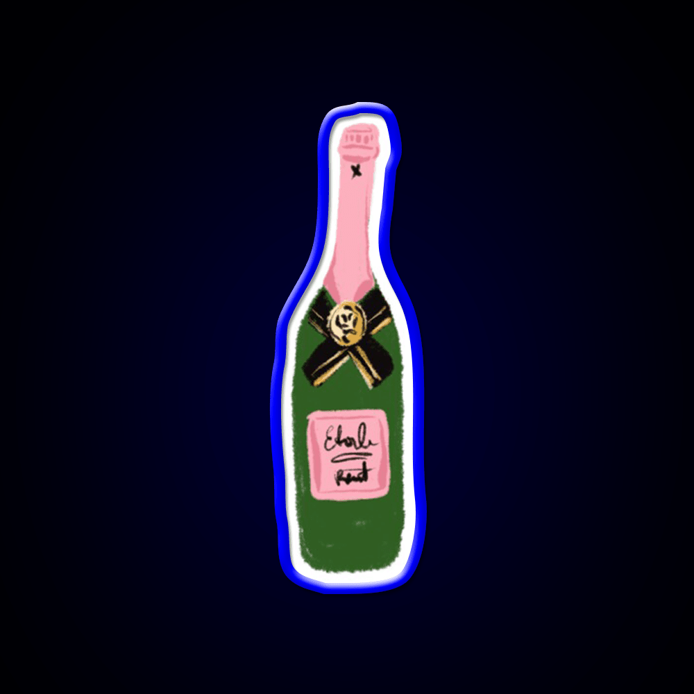 Rose Wine Cocktail Bar Decor Led Neon Sign Rgb Color - Shineneon