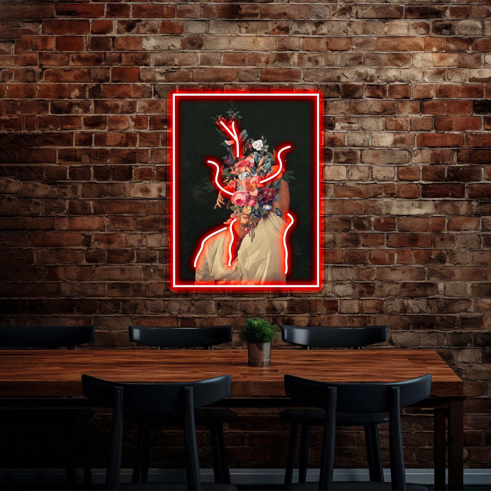 Roses Bloomed Every Time I Thought Of You Artwork Led Neon Signs | Shineneon