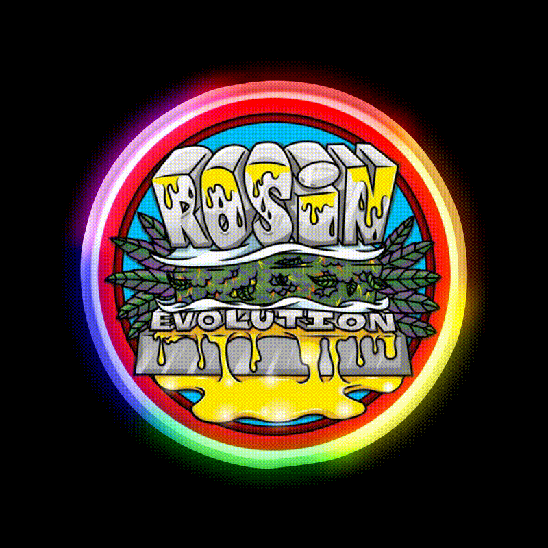 Rosin Hemp Inspired Green Leaf Led Neon Sign Rgb Color - LED neon sign close-up detail