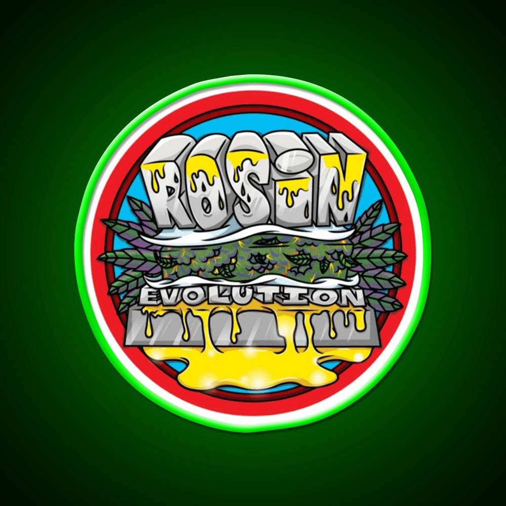 Rosin Hemp Inspired Green Leaf Led Neon Sign Rgb Color - Shineneon