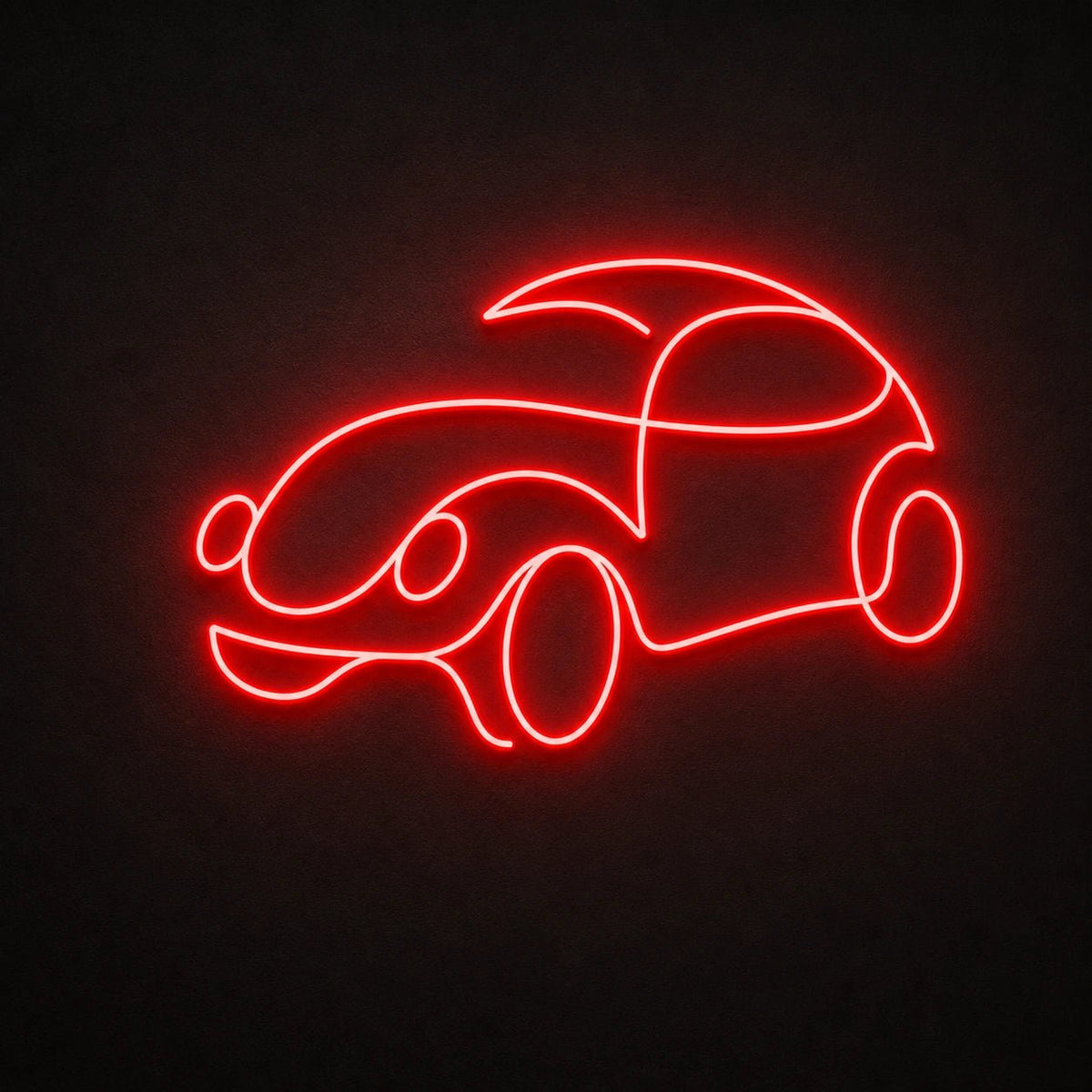 Rounded Vintage Car LED Neon Sign - Shineneon