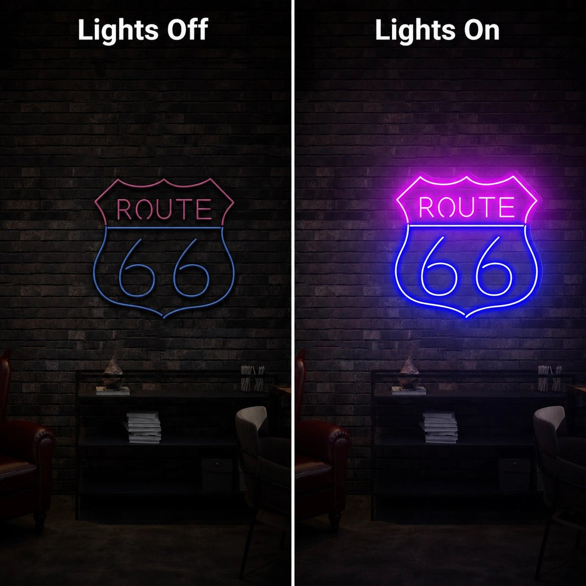 Route 66 LED Neon Sign - Shineneon