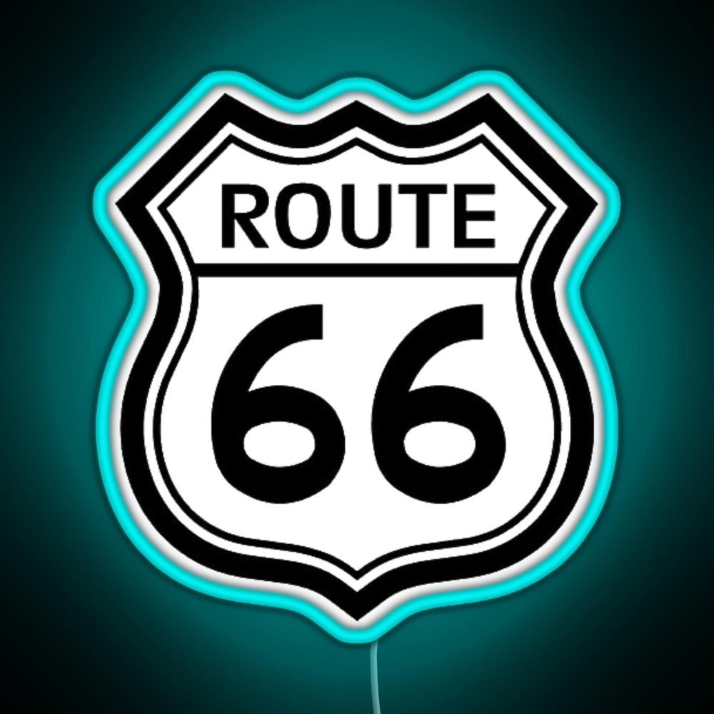 Route 66 Sign Rgb Led Neon Sign Pop Wall Art - Shineneon