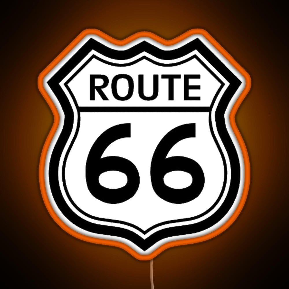 Route 66 Sign Rgb Led Neon Sign Pop Wall Art - Shineneon