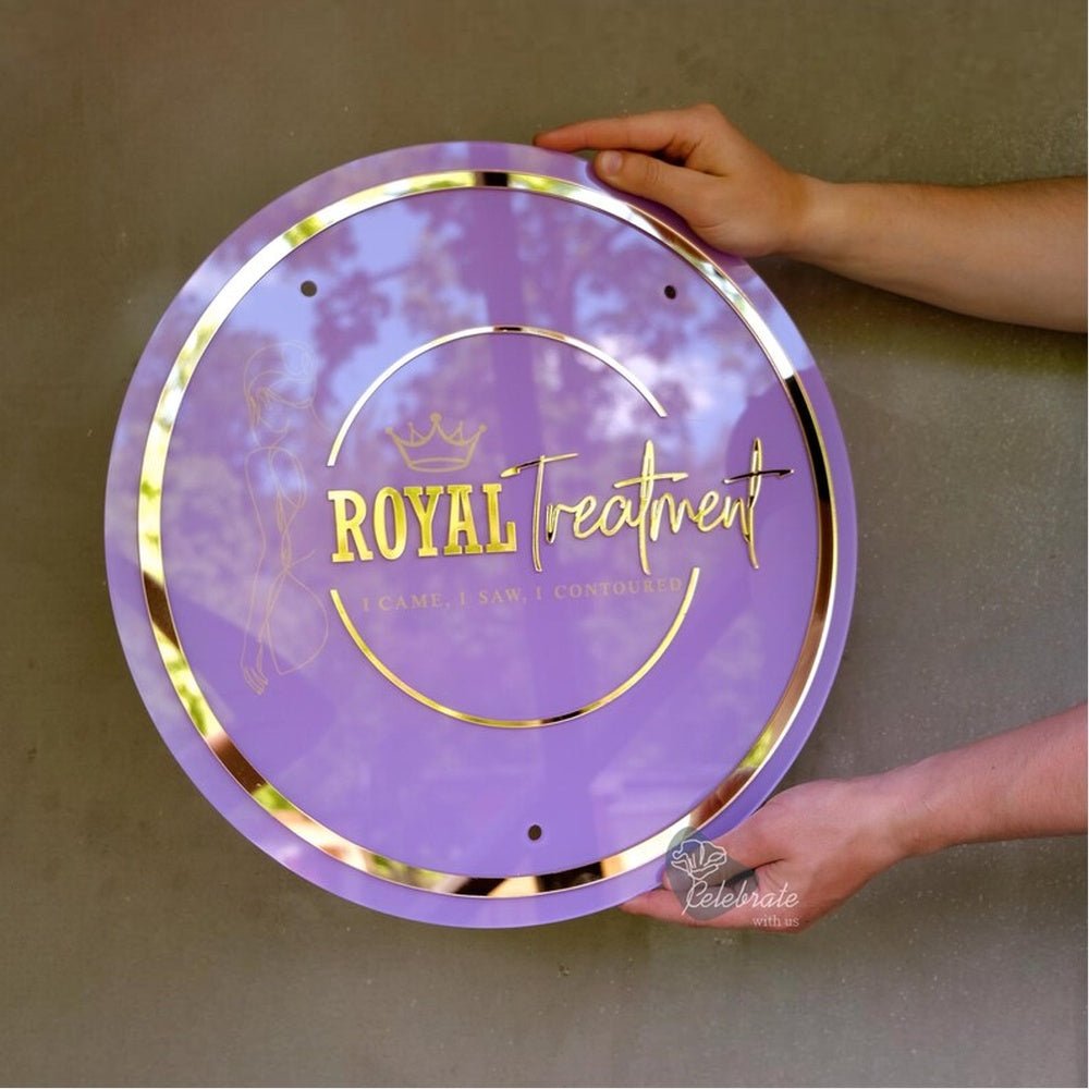 Royal Treatment Acrylic Business Logo Sign - Shineneon
