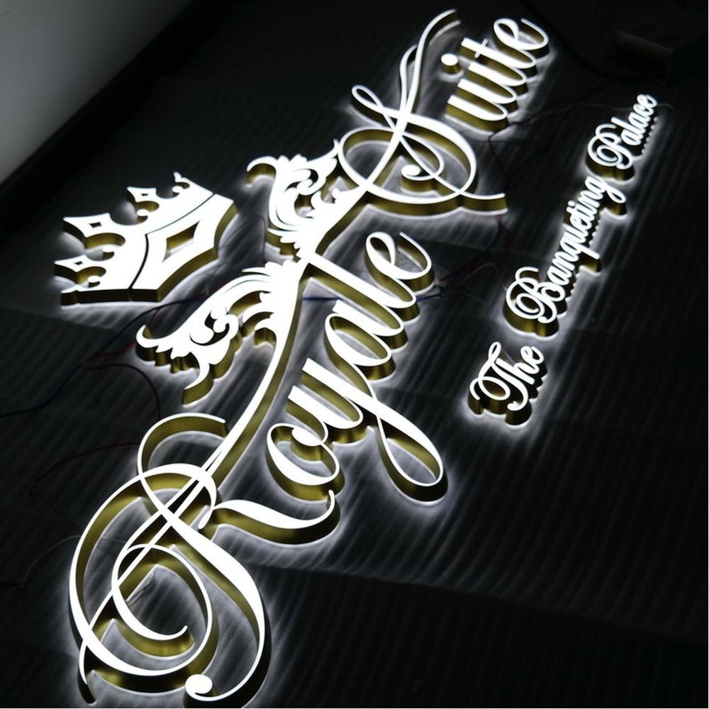 Royale Suite 3D Frontlit And Backlit Channel Letter Led Light Sign - Shineneon