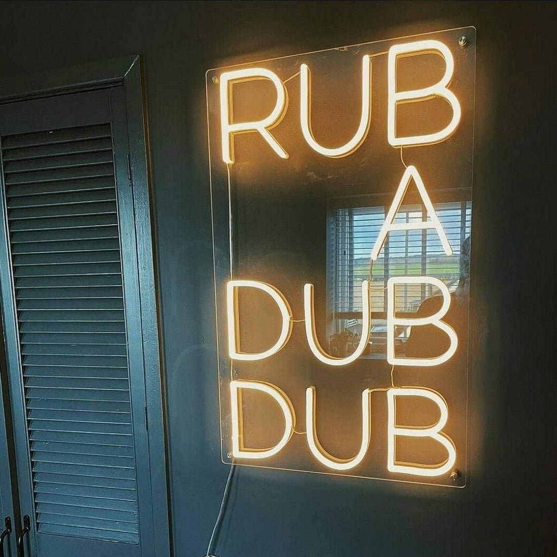 Rub A Dub Dub Led Sign Business Neon Sign - Shineneon