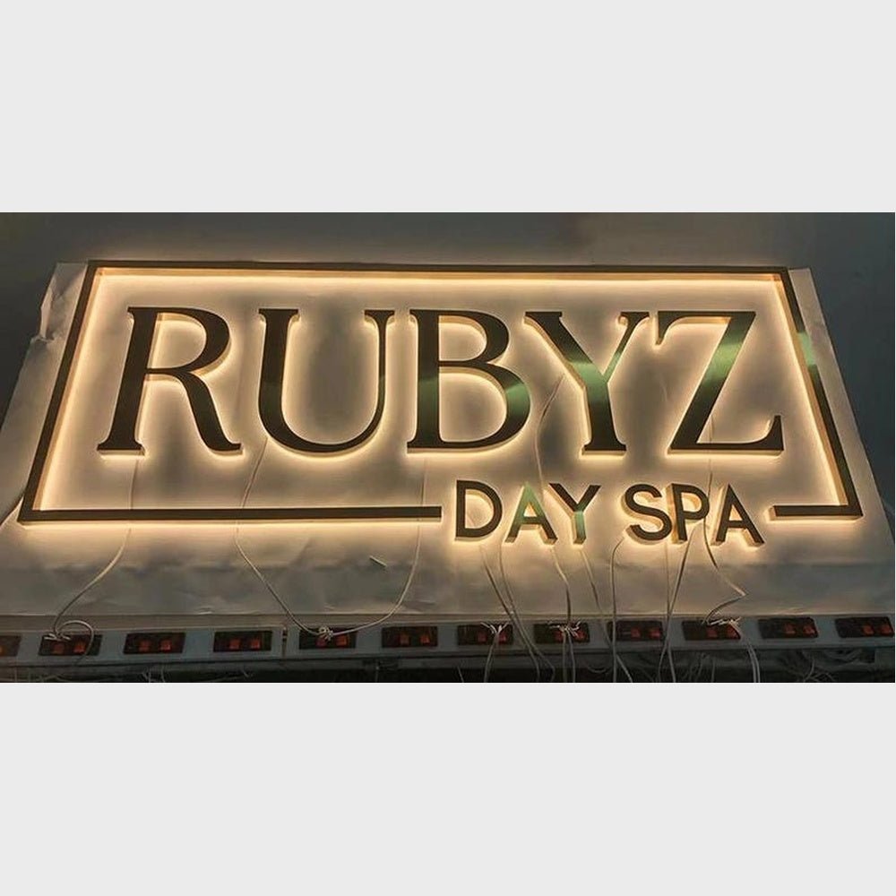 Rubyz Day Spa 3D Backlit Channel Letters Led Light Sign - Shineneon