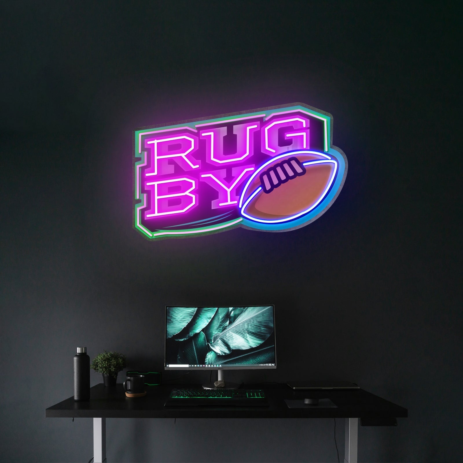 Rugby Ball Led Neon Sign Light Custom Led Signs - Shineneon
