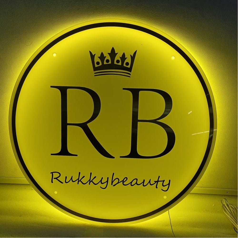 Rukky Beauty Acrylic Business Logo Sign - Shineneon
