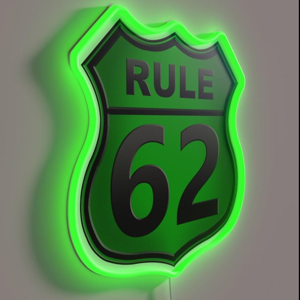 Rule 62 Relax Green Rgb Led Neon Sign - Shineneon