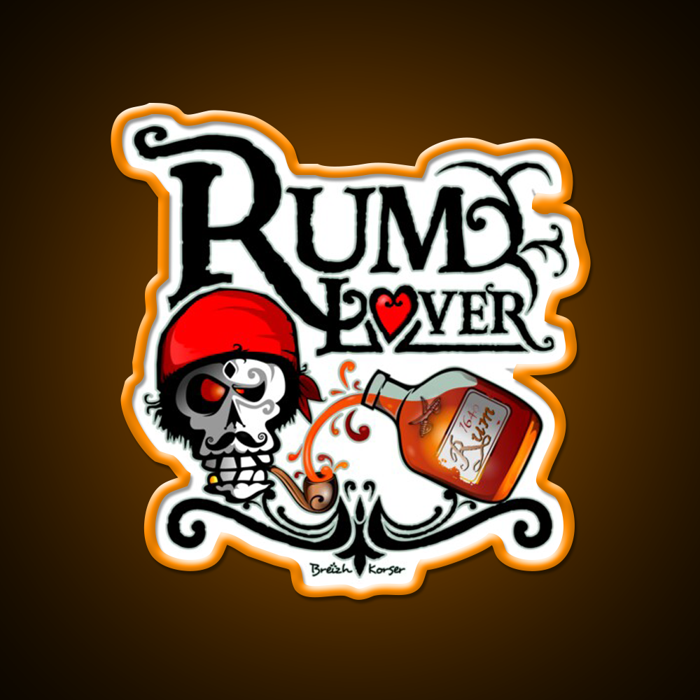Rum Lover Cocktail Bar Decor Led Neon Sign Rgb Color - LED neon sign view 6