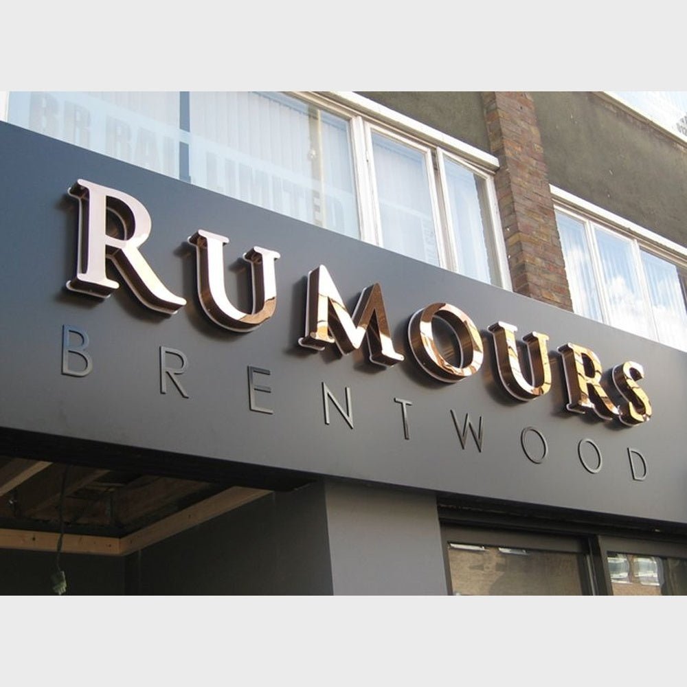 Rumours Brentwood 3D Backlit Channel Letters Led Light Sign - Shineneon