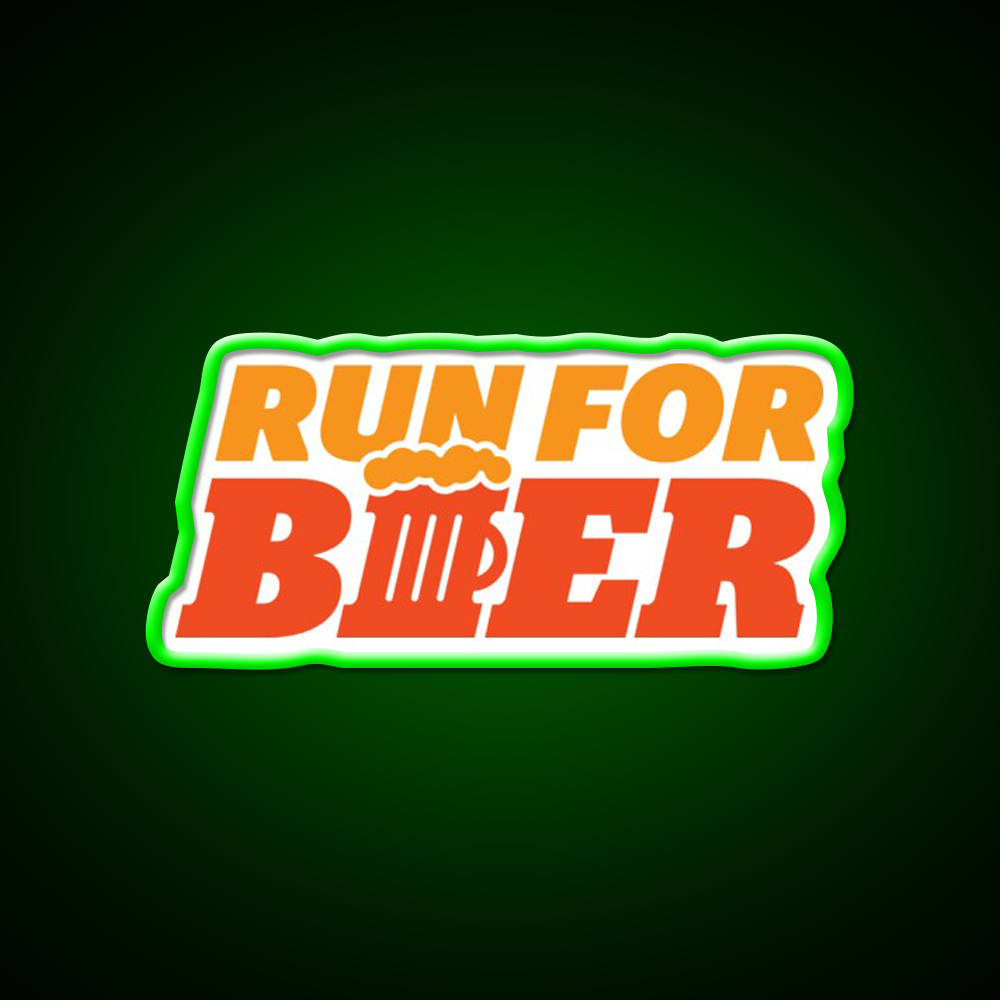 Run For Beer Bar Decor Led Neon Sign Rgb Color - LED neon sign view 8
