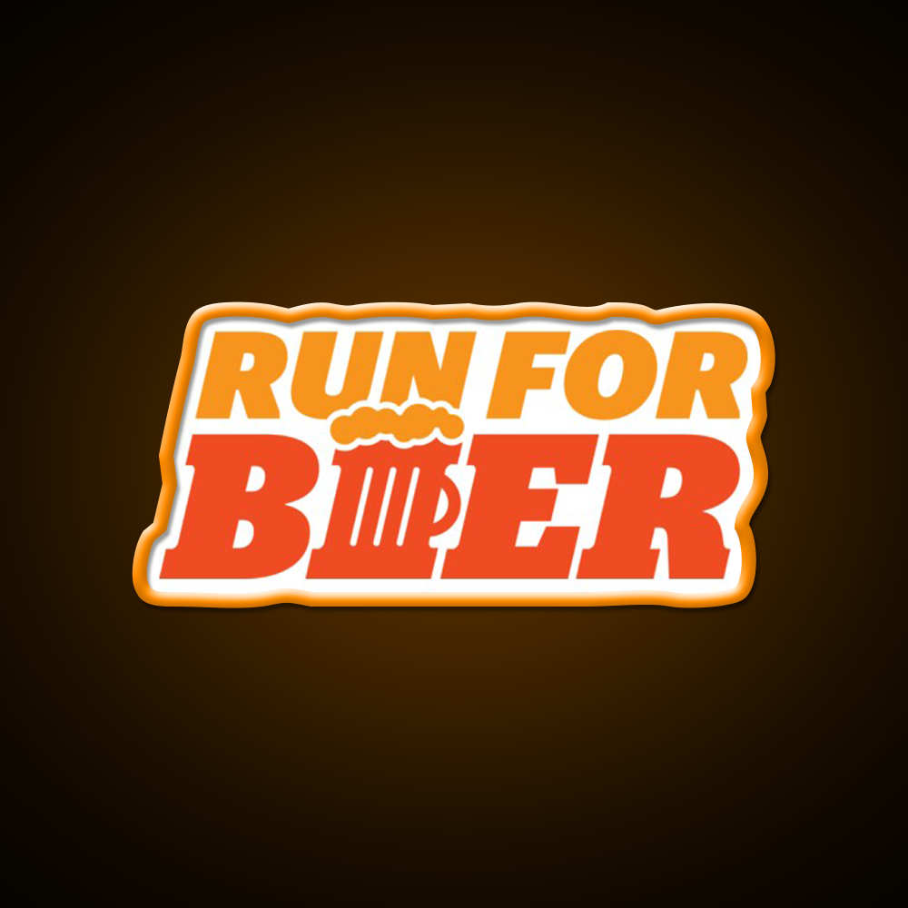 Run For Beer Bar Decor Led Neon Sign Rgb Color - LED neon sign view 6