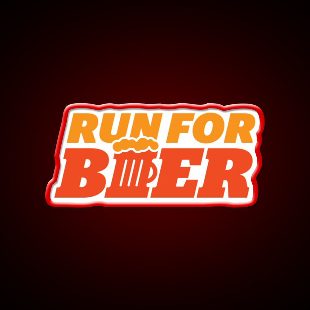 Run For Beer Bar Decor Led Neon Sign Rgb Color - LED neon sign view 10