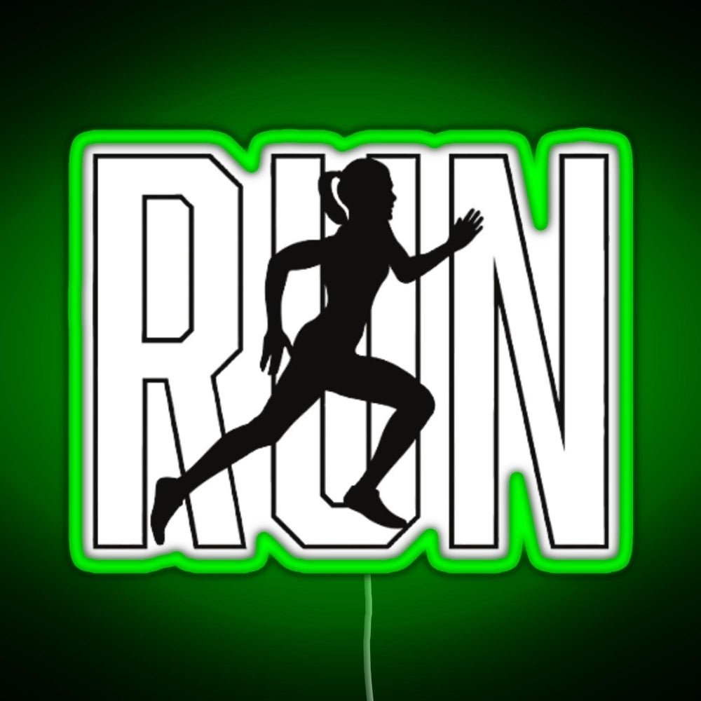 Run Rgb Led Neon Sign Pop Wall Art - Shineneon