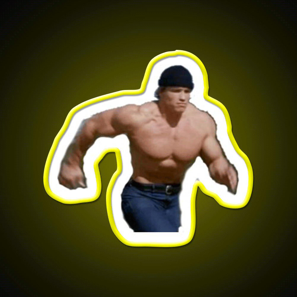 Running Arnold Gym Fitness Led Neon Sign Rgb Color