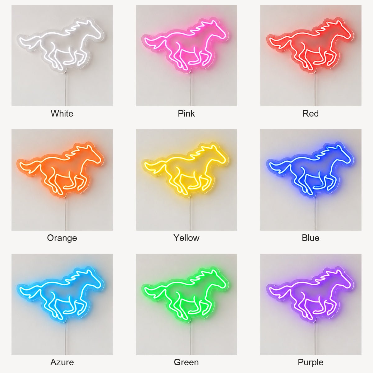 Running Mustang Western Bar Vintage LED Neon Sign Garage Neon Sign - Shineneon