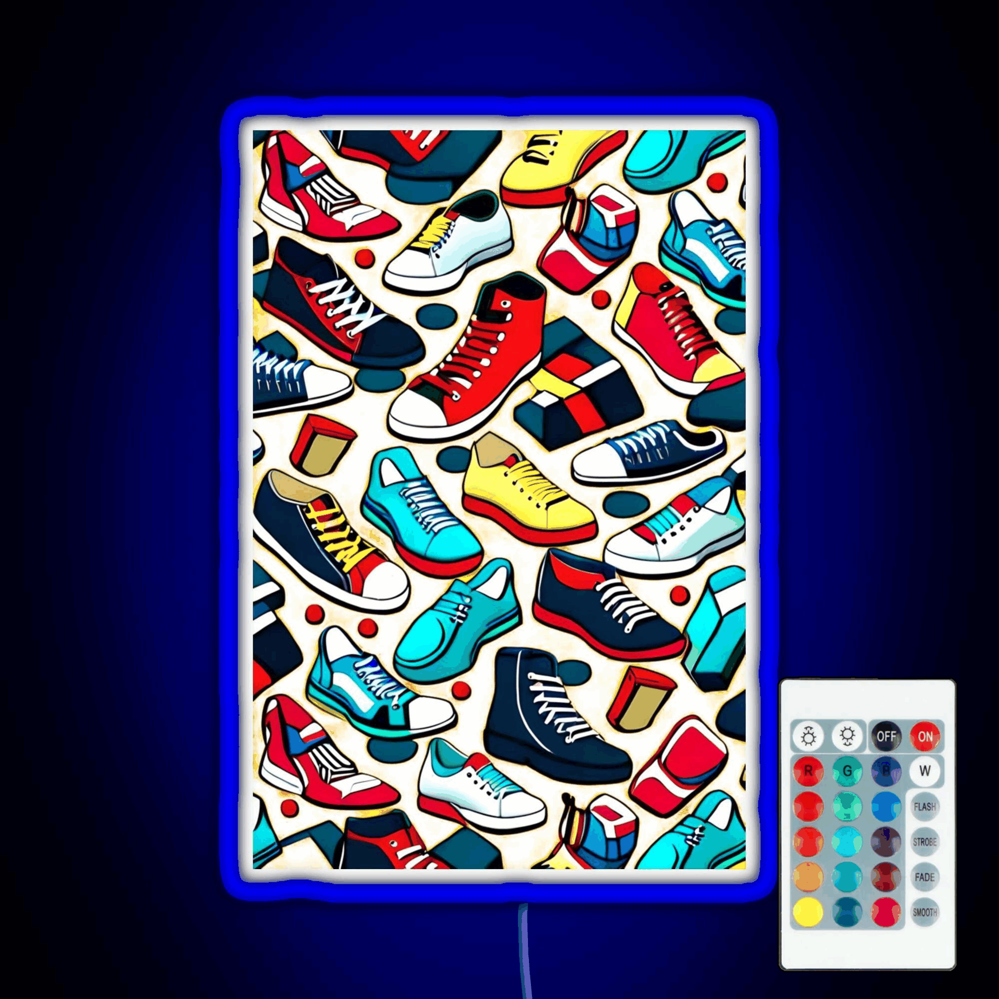 Running Riot Rgb Led Neon Sign Pop Wall Art