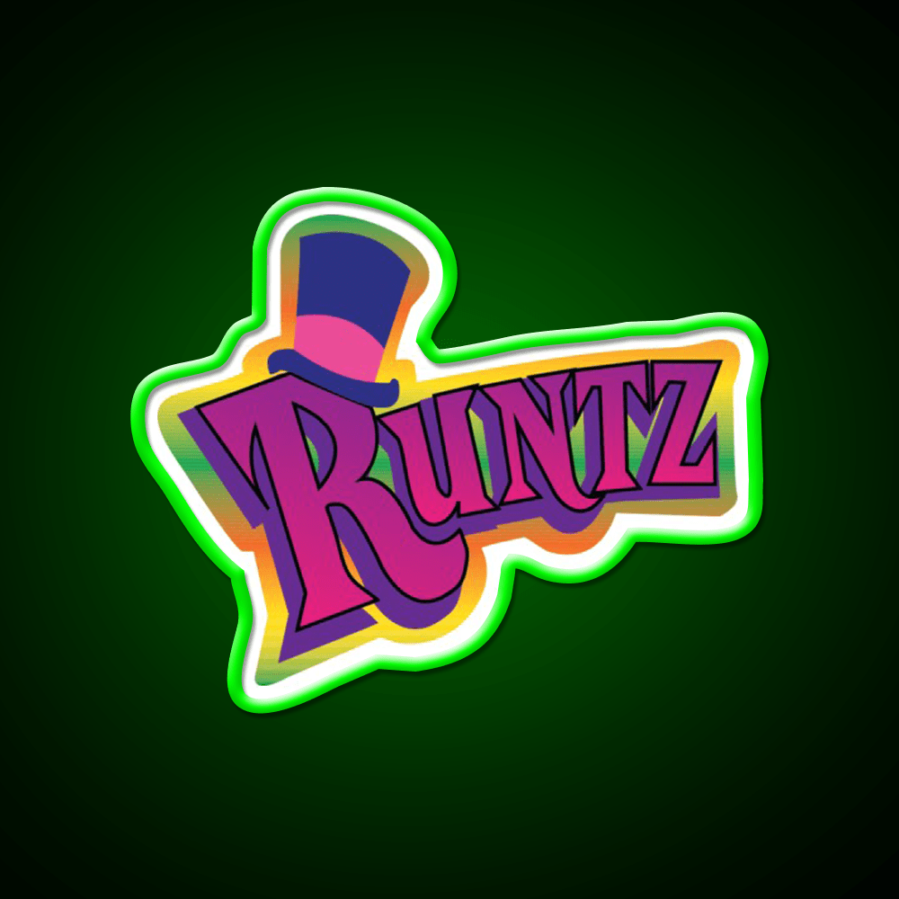 Runtz Og Fan Art Hemp Inspired Green Leaf Led Neon Sign Rgb Color - Shineneon
