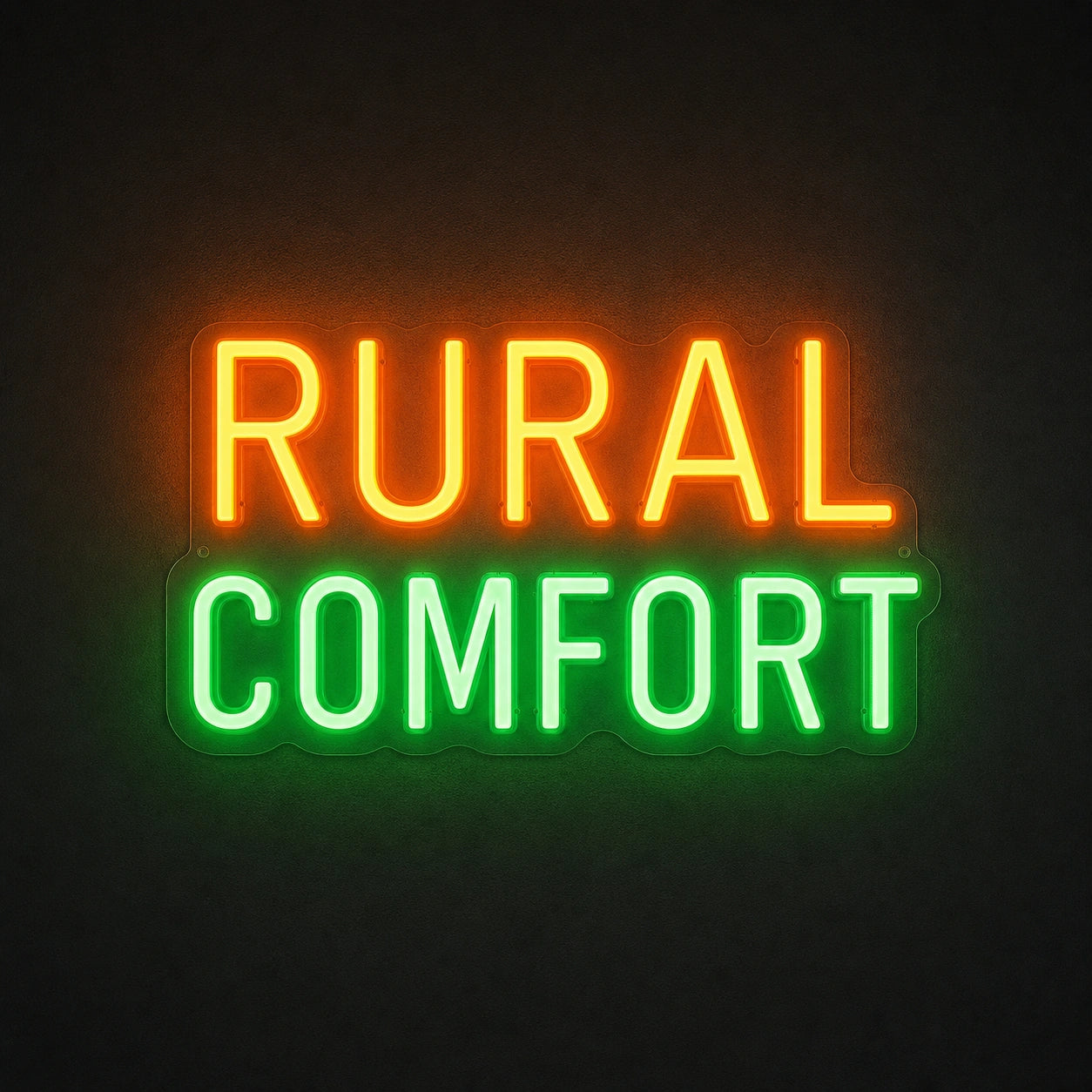 Rural Comfort LED Neon Sign Garage Man Cave Neon Sign main product image