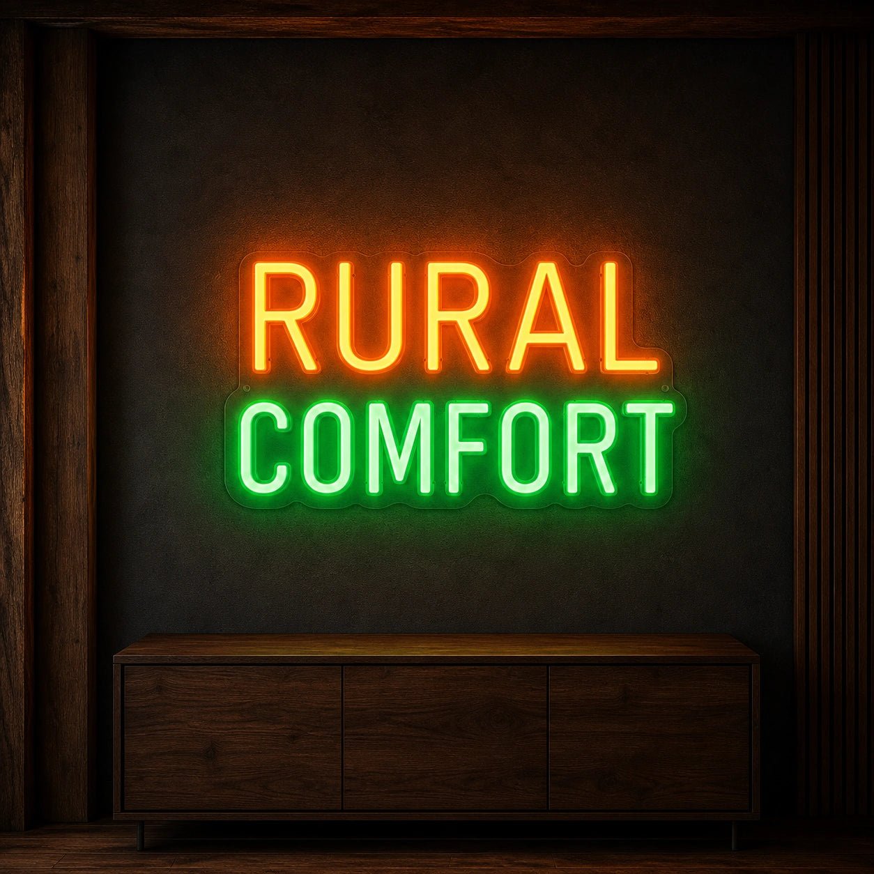 Rural Comfort LED Neon Sign Garage Man Cave Neon Sign - Shineneon