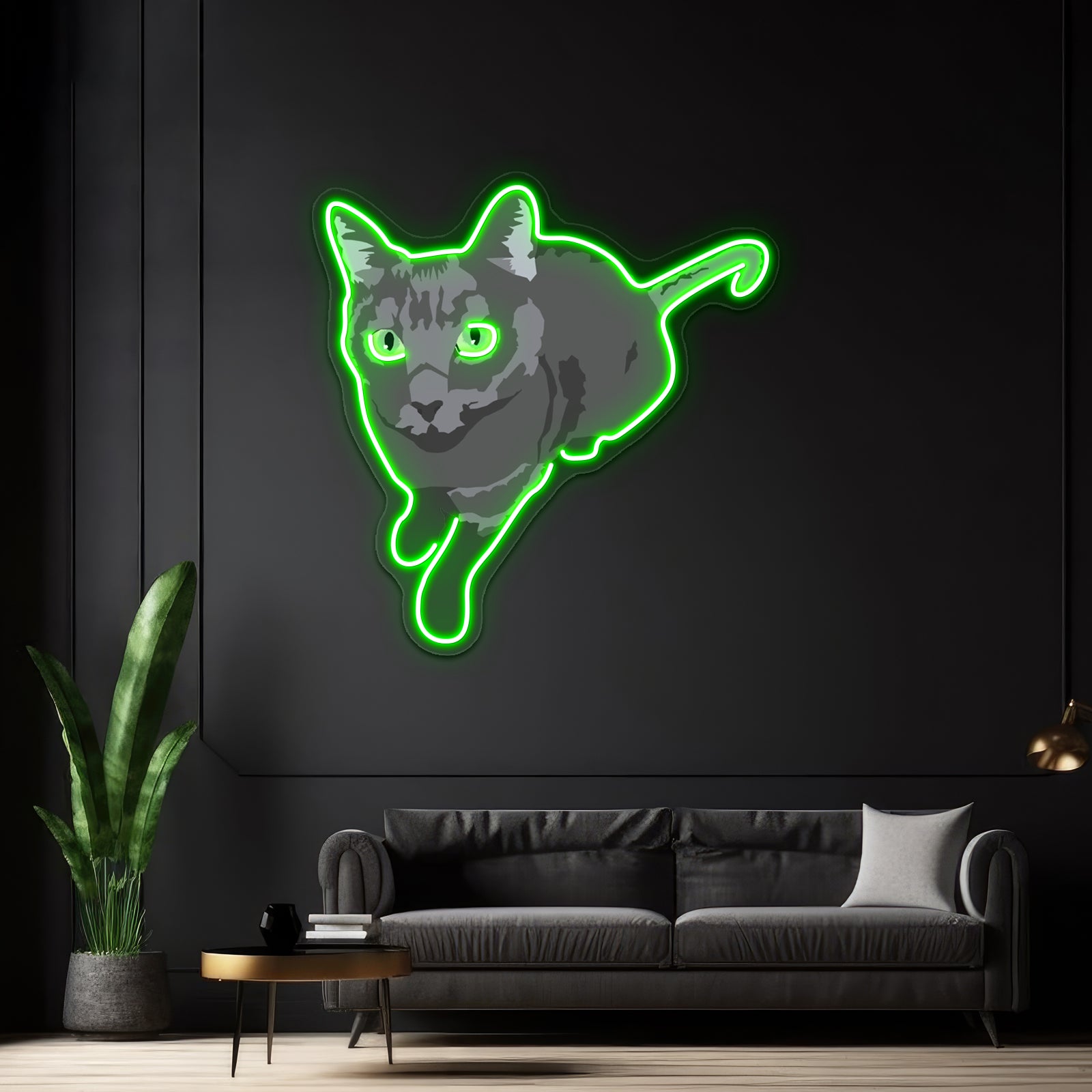 Russian Blue Cat Artwork Led Neon Signs | Shineneon