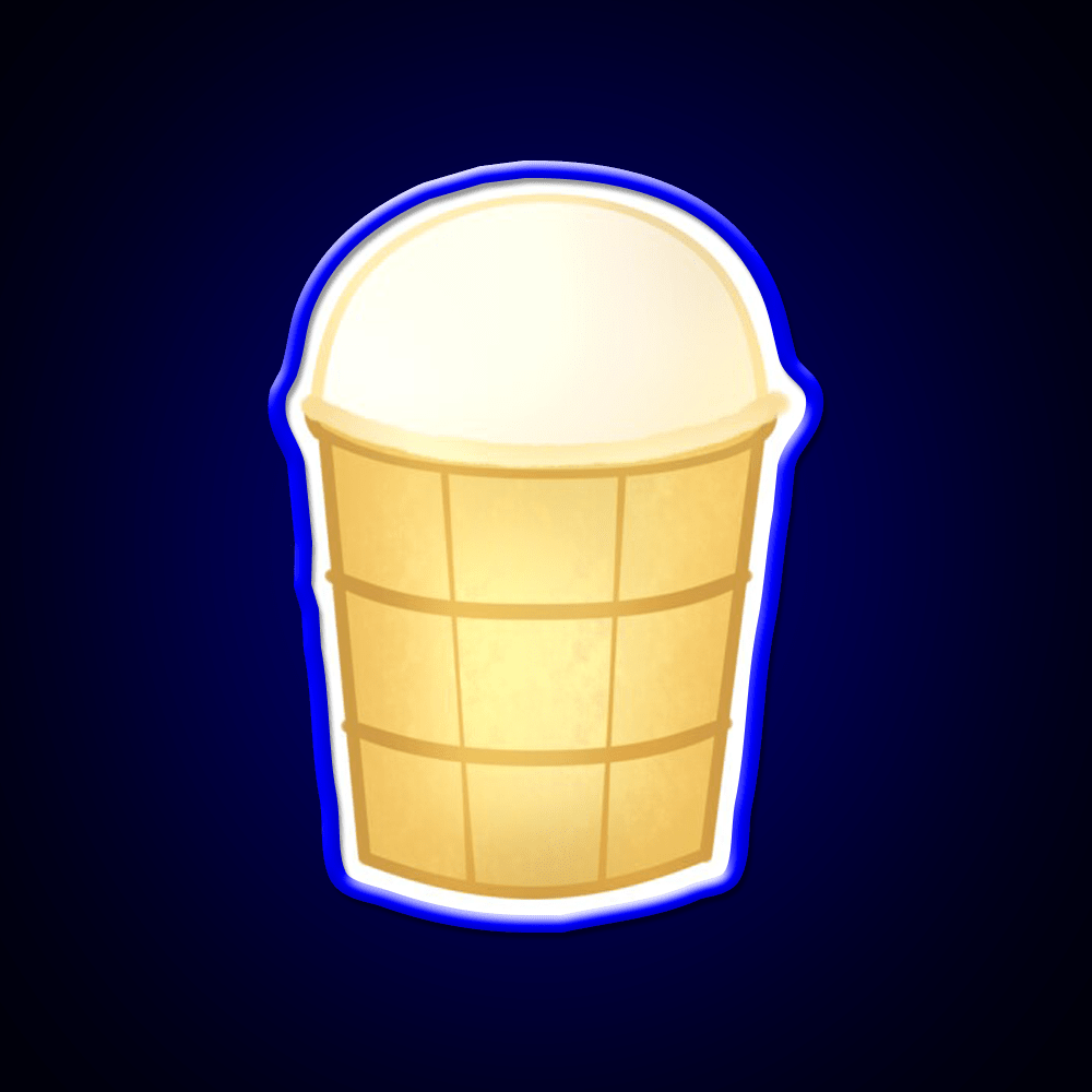 Russian Food Ice Cream In A Cup Snack Food Led Neon Sign Rgb Color - Shineneon