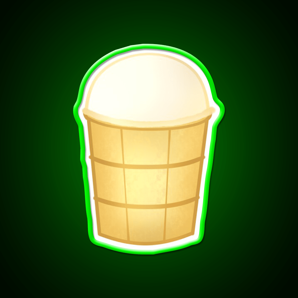 Russian Food Ice Cream In A Cup Snack Food Led Neon Sign Rgb Color - Shineneon