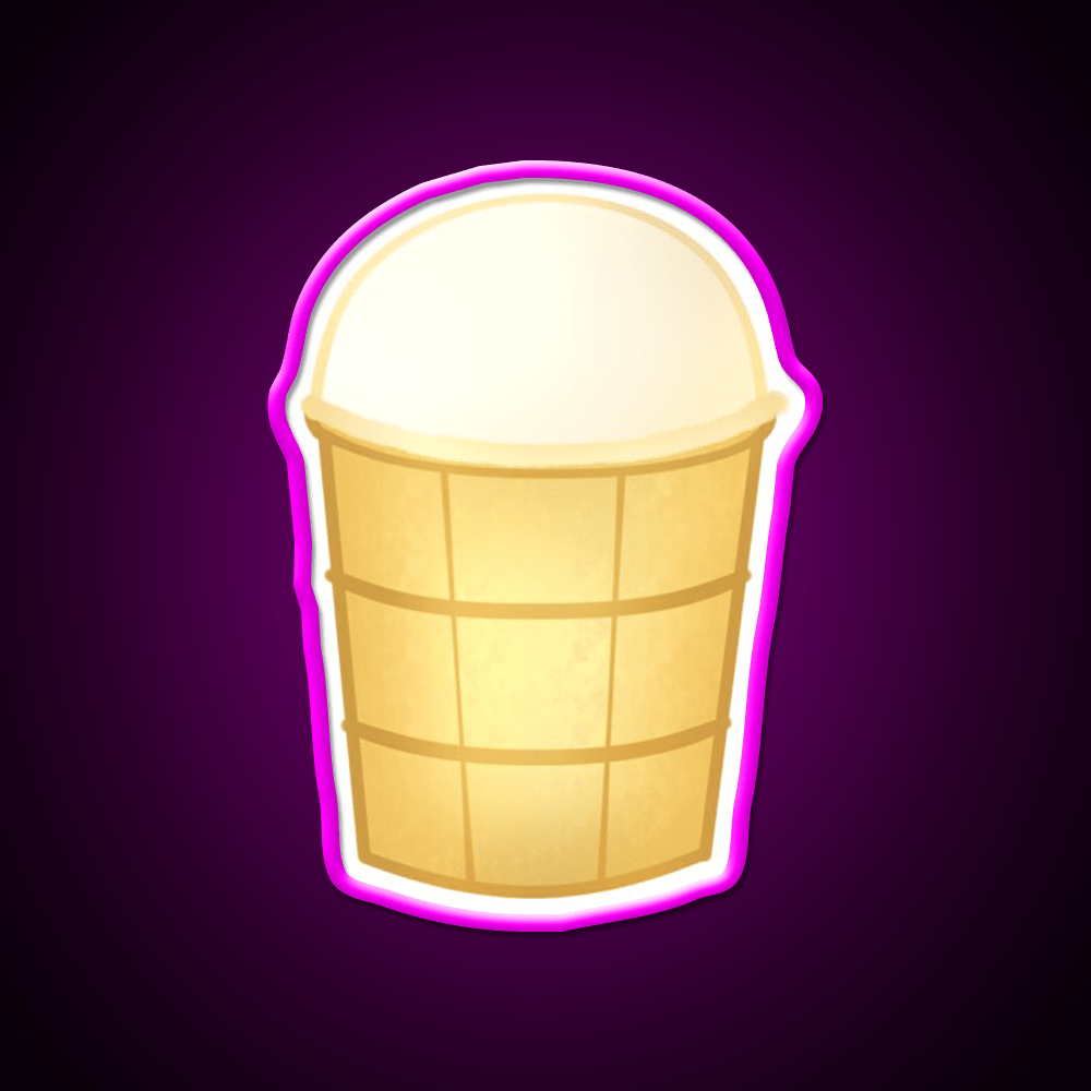 Russian Food Ice Cream In A Cup Snack Food Led Neon Sign Rgb Color - Shineneon