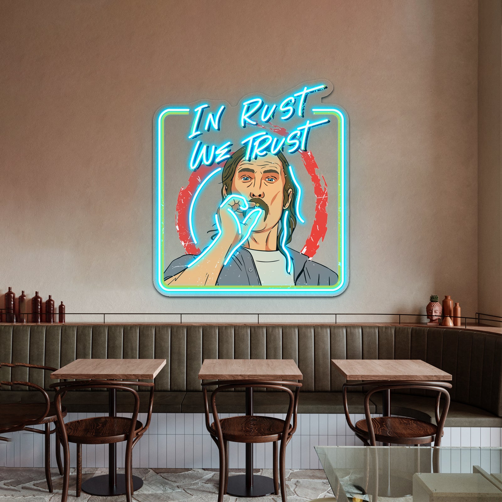 Rust Cohle Artwork Led Neon Signs | Shineneon