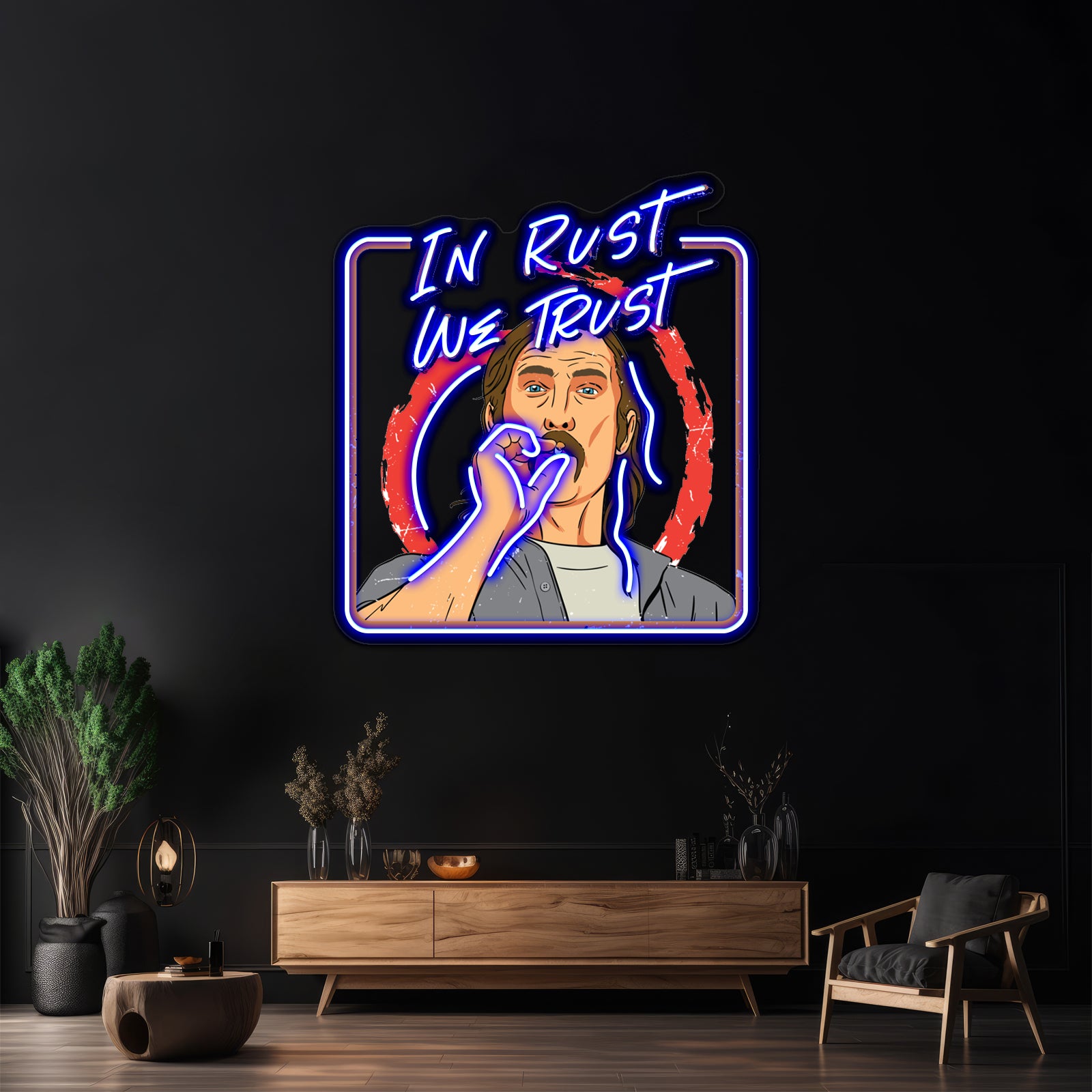 Rust Cohle Artwork Led Neon Signs | Shineneon