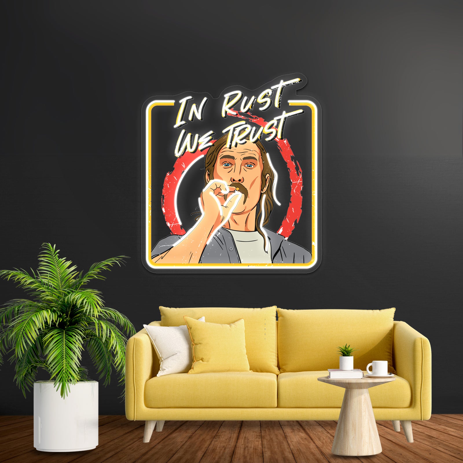 Rust Cohle Artwork Led Neon Signs | Shineneon