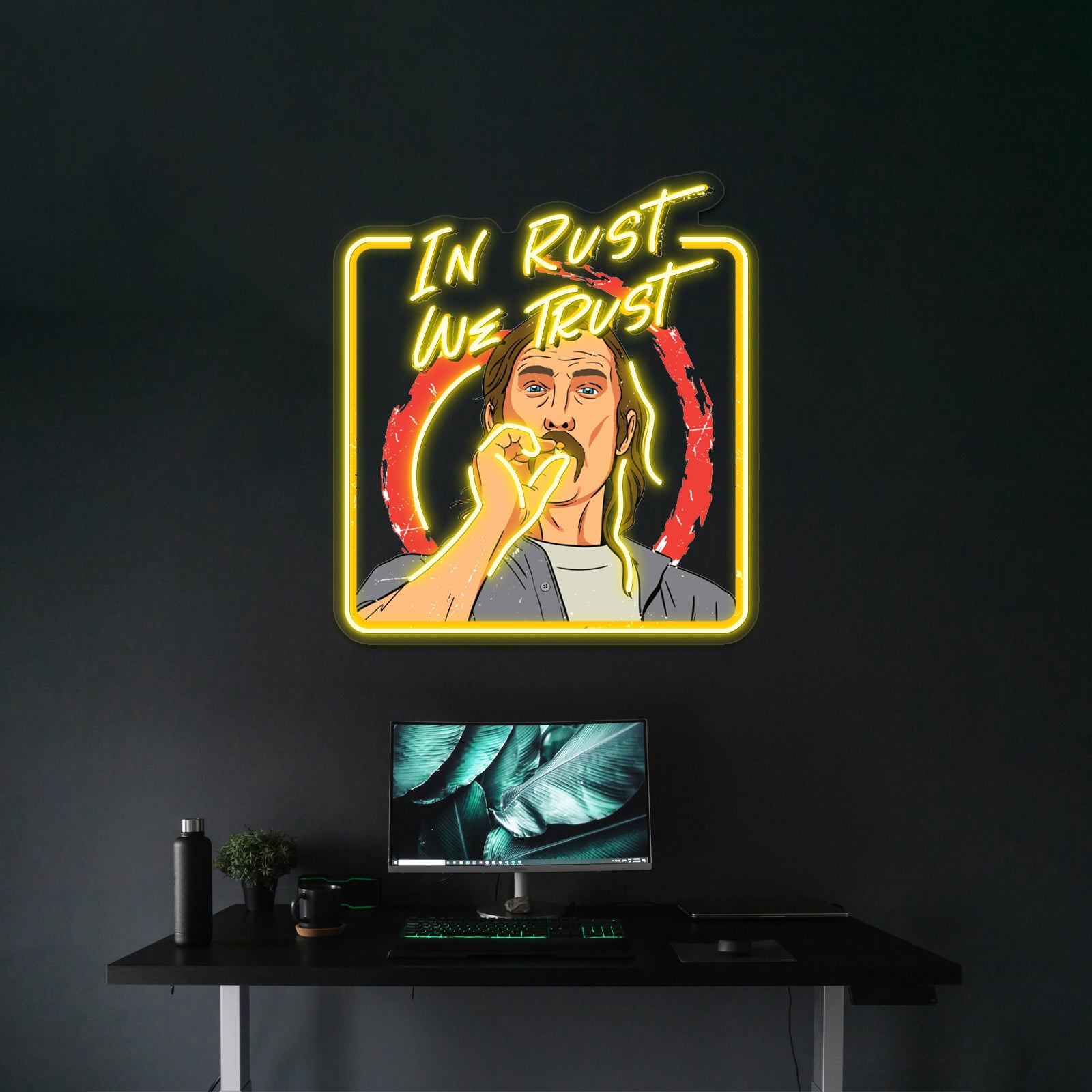 Rust Cohle Artwork Led Neon Signs | Shineneon
