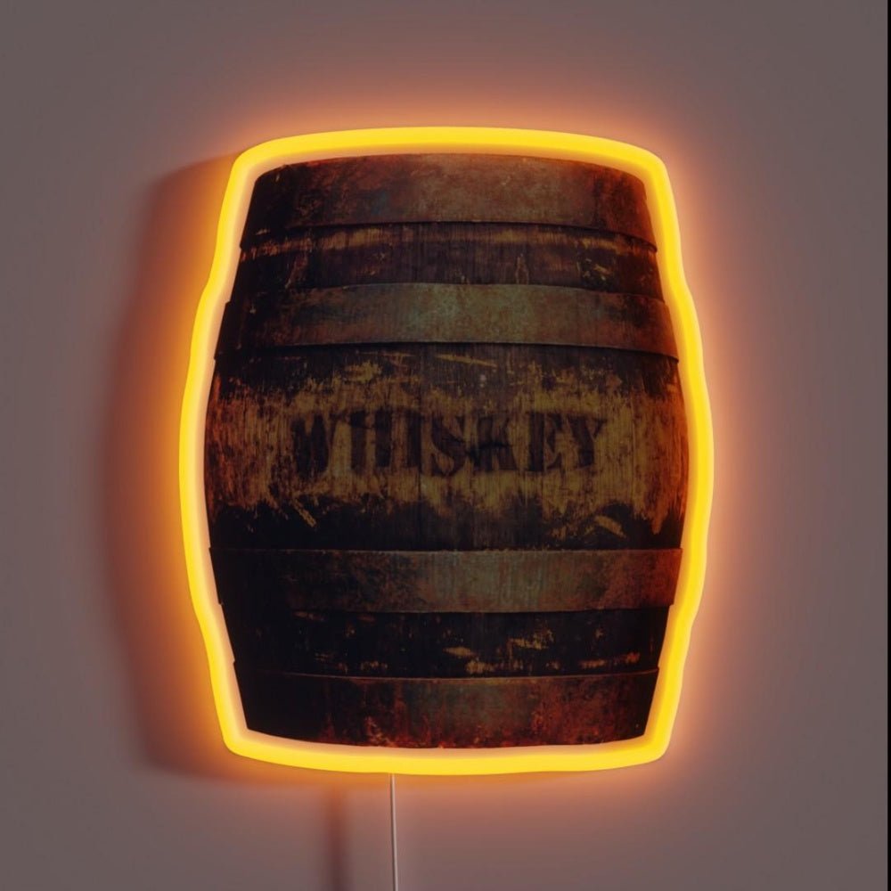Rustic American Whiskey Barrel Rgb Led Neon Sign - Shineneon