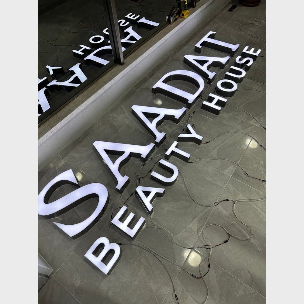 Saadat Beauty House 3D Frontlit Channel Letters Led Light Sign - Shineneon