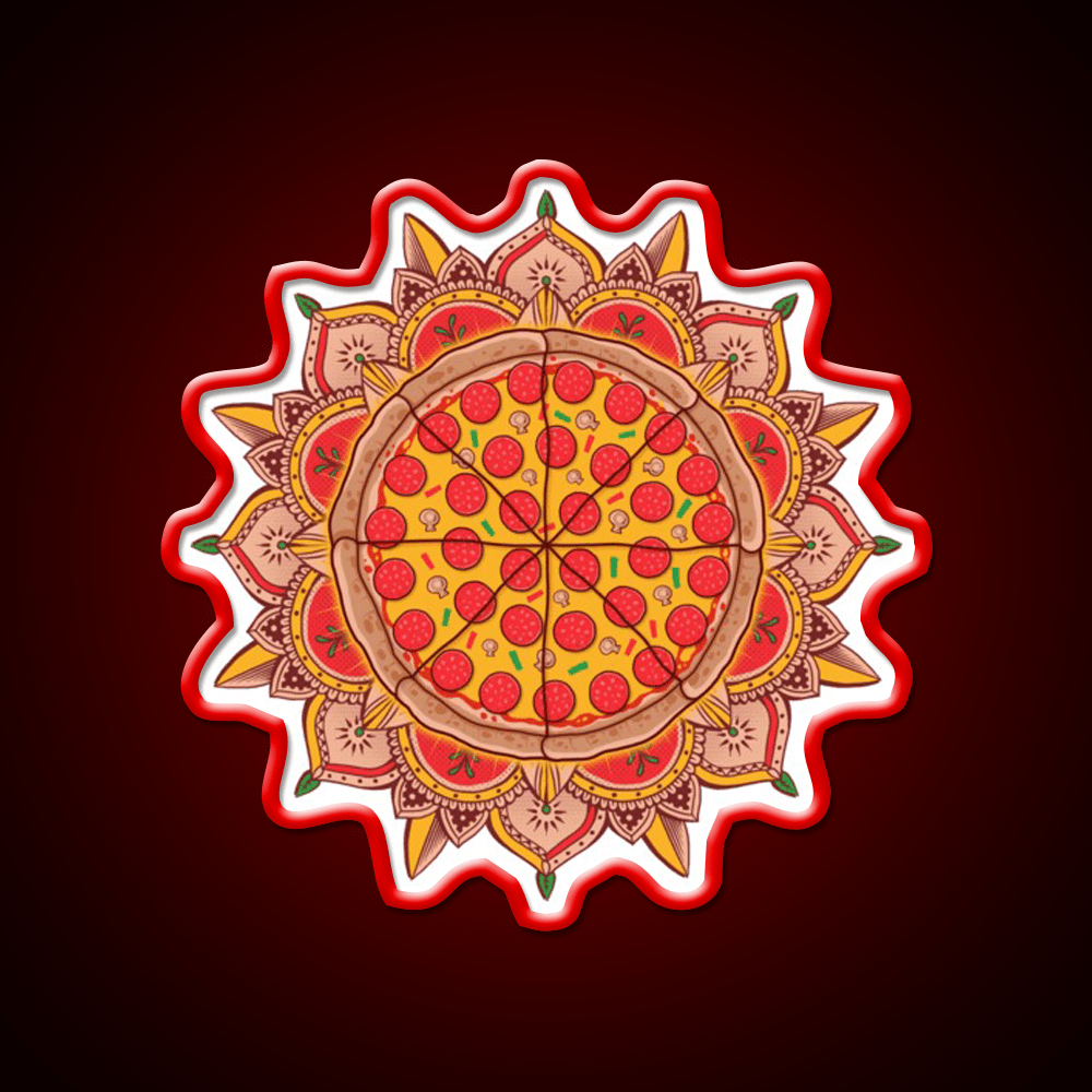 Sacred Pizza Fast Food Led Neon Sign For Burger Place Rgb Color - Shineneon