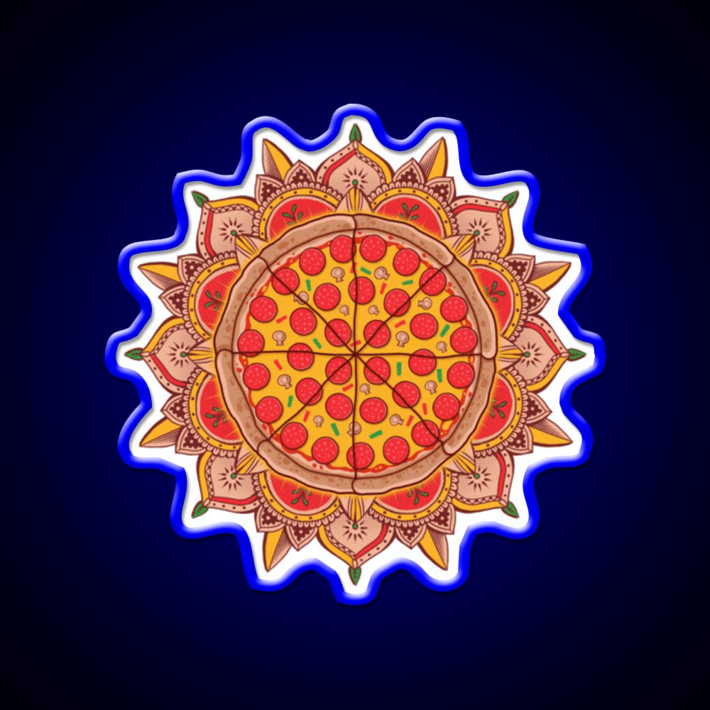 Sacred Pizza Fast Food Led Neon Sign For Burger Place Rgb Color - Shineneon