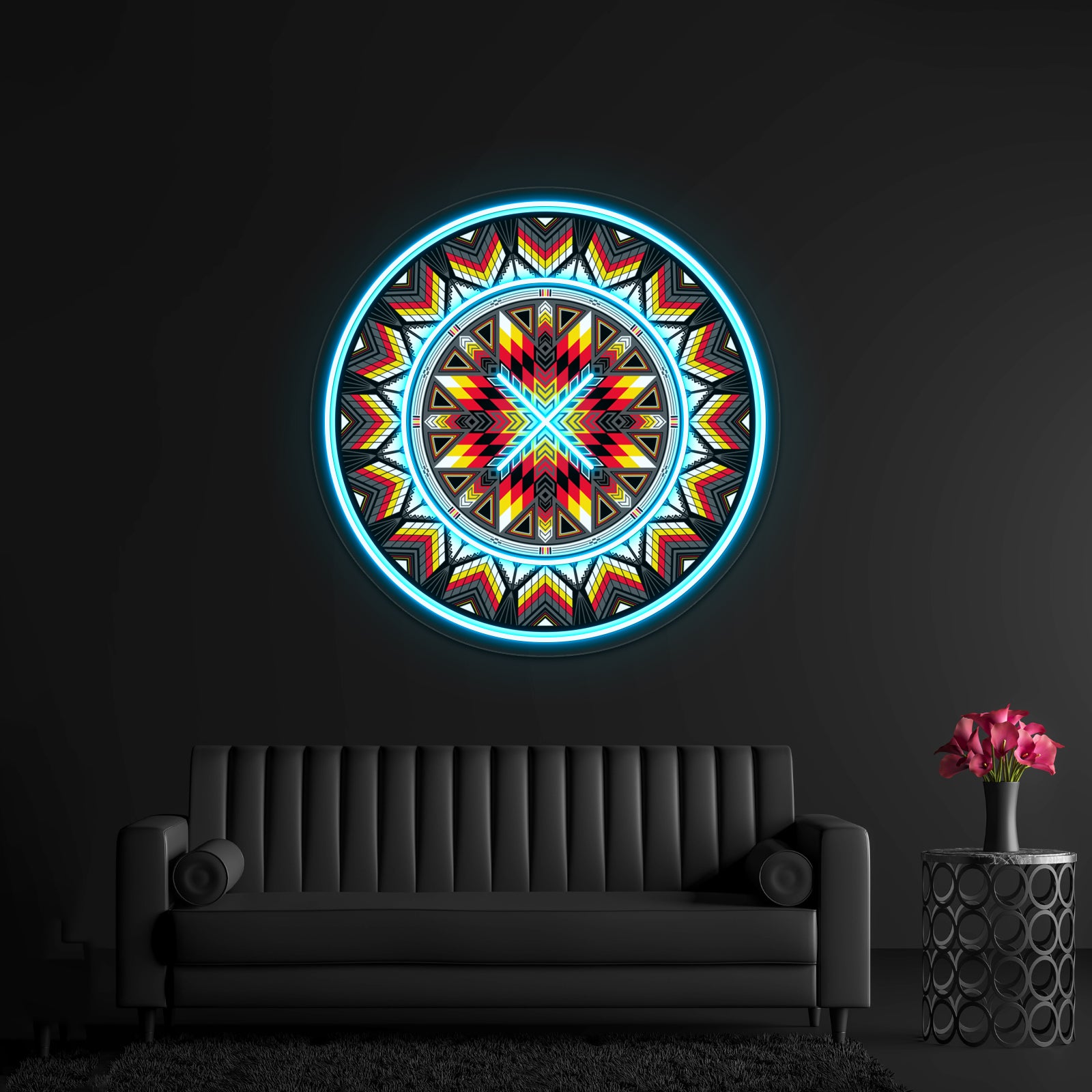 Sacred Places Red Artwork Led Neon Signs | Shineneon