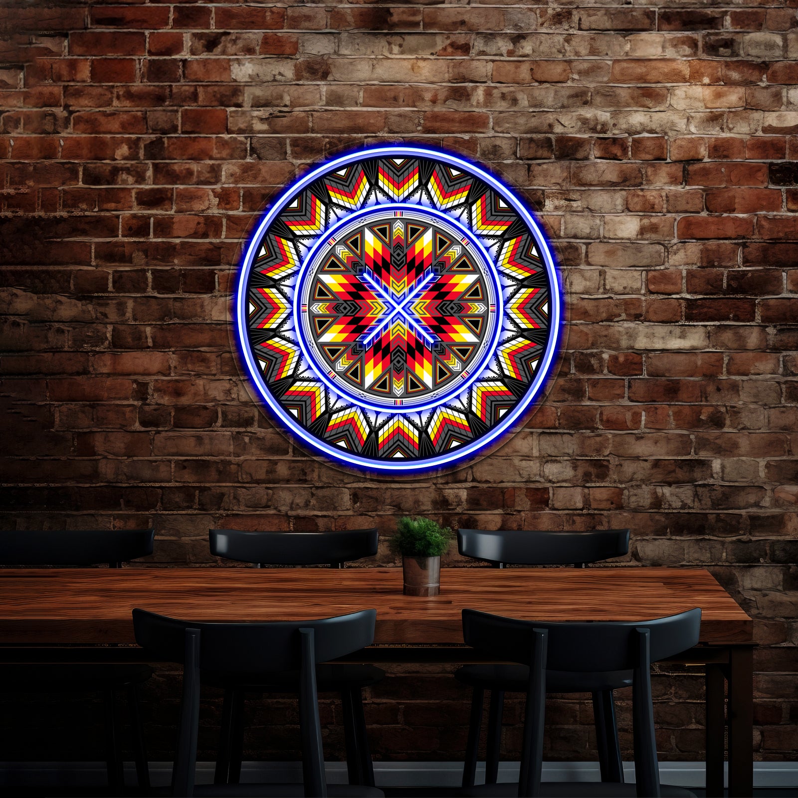 Sacred Places Red Artwork Led Neon Signs | Shineneon