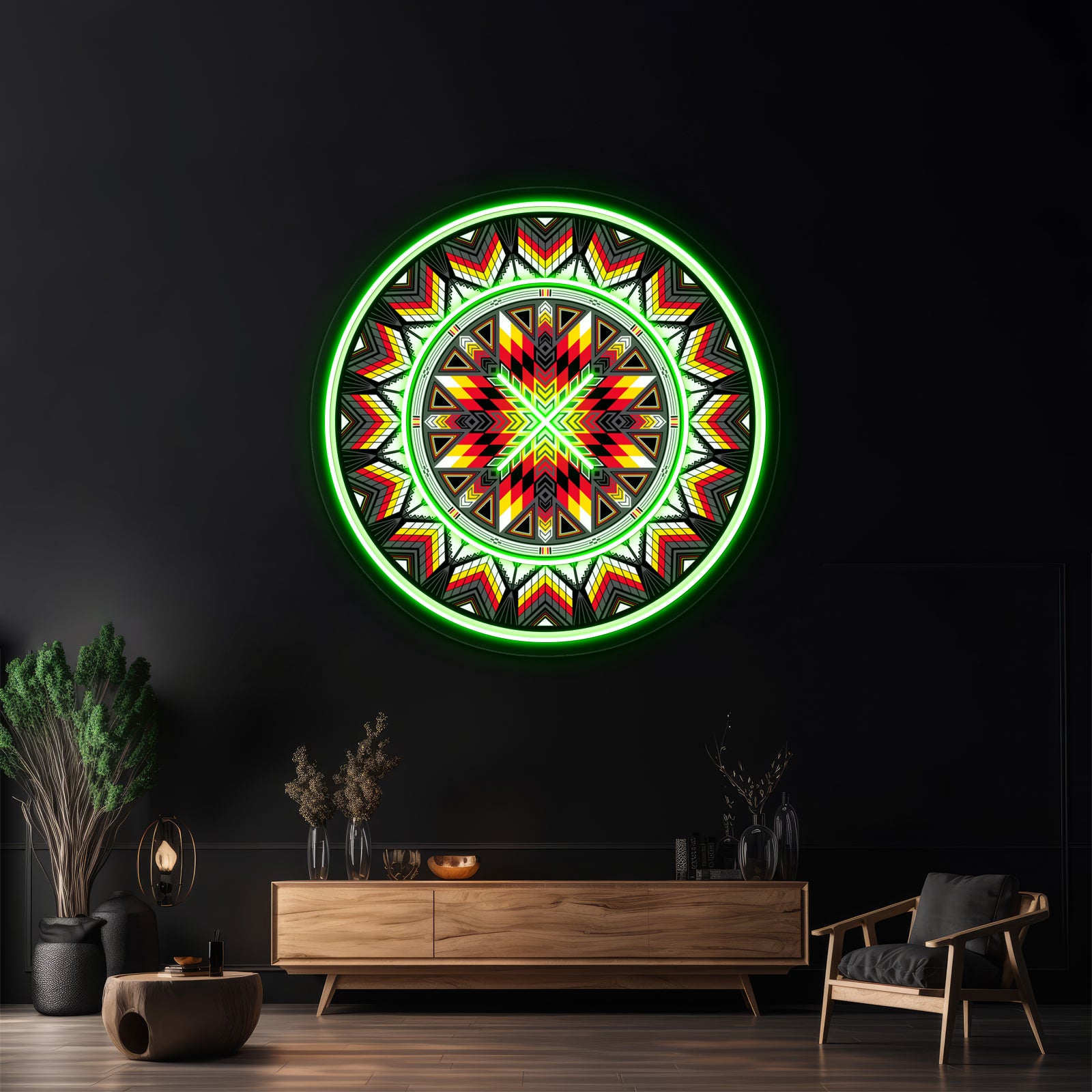 Sacred Places Red Artwork Led Neon Signs | Shineneon