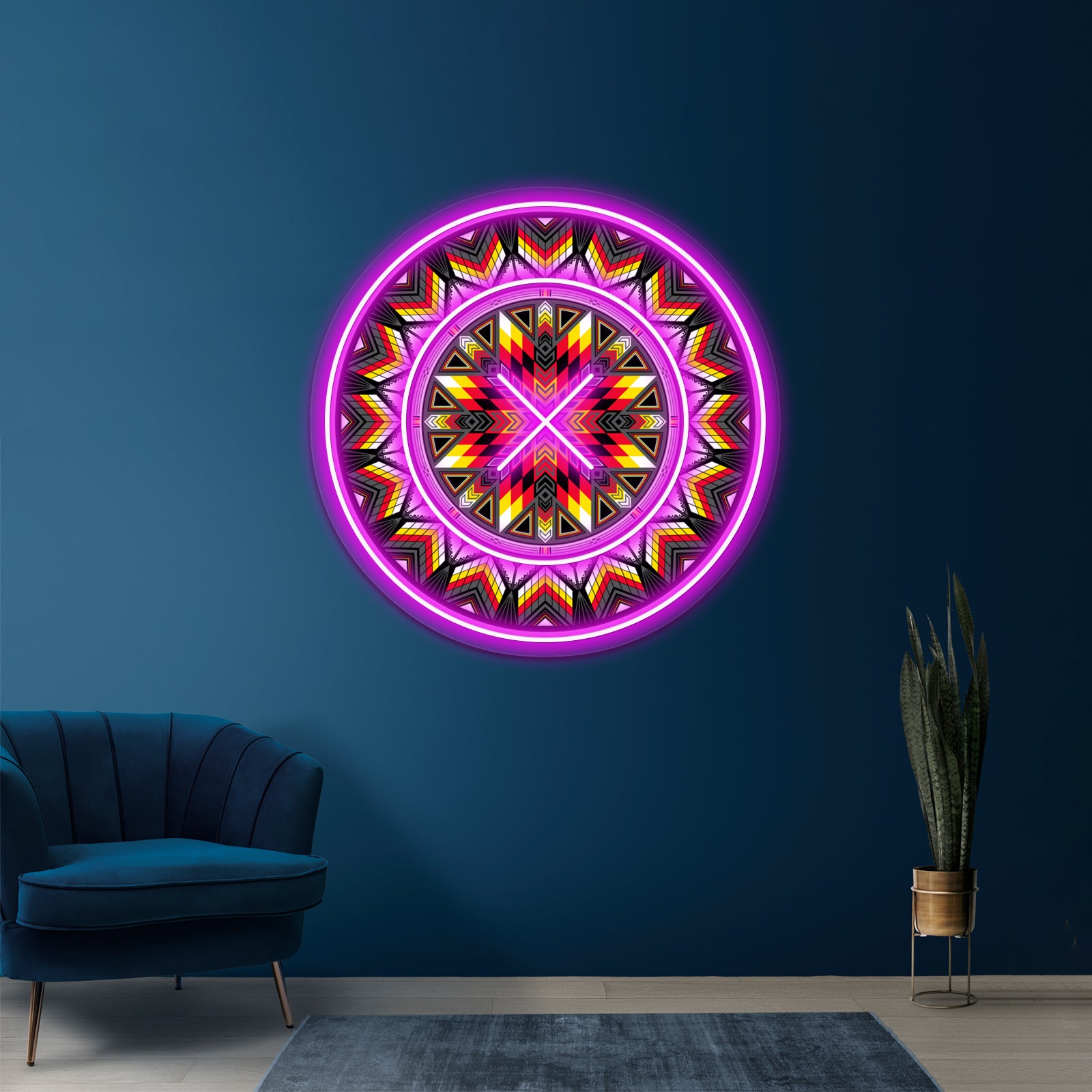 Sacred Places Red Artwork Led Neon Signs | Shineneon