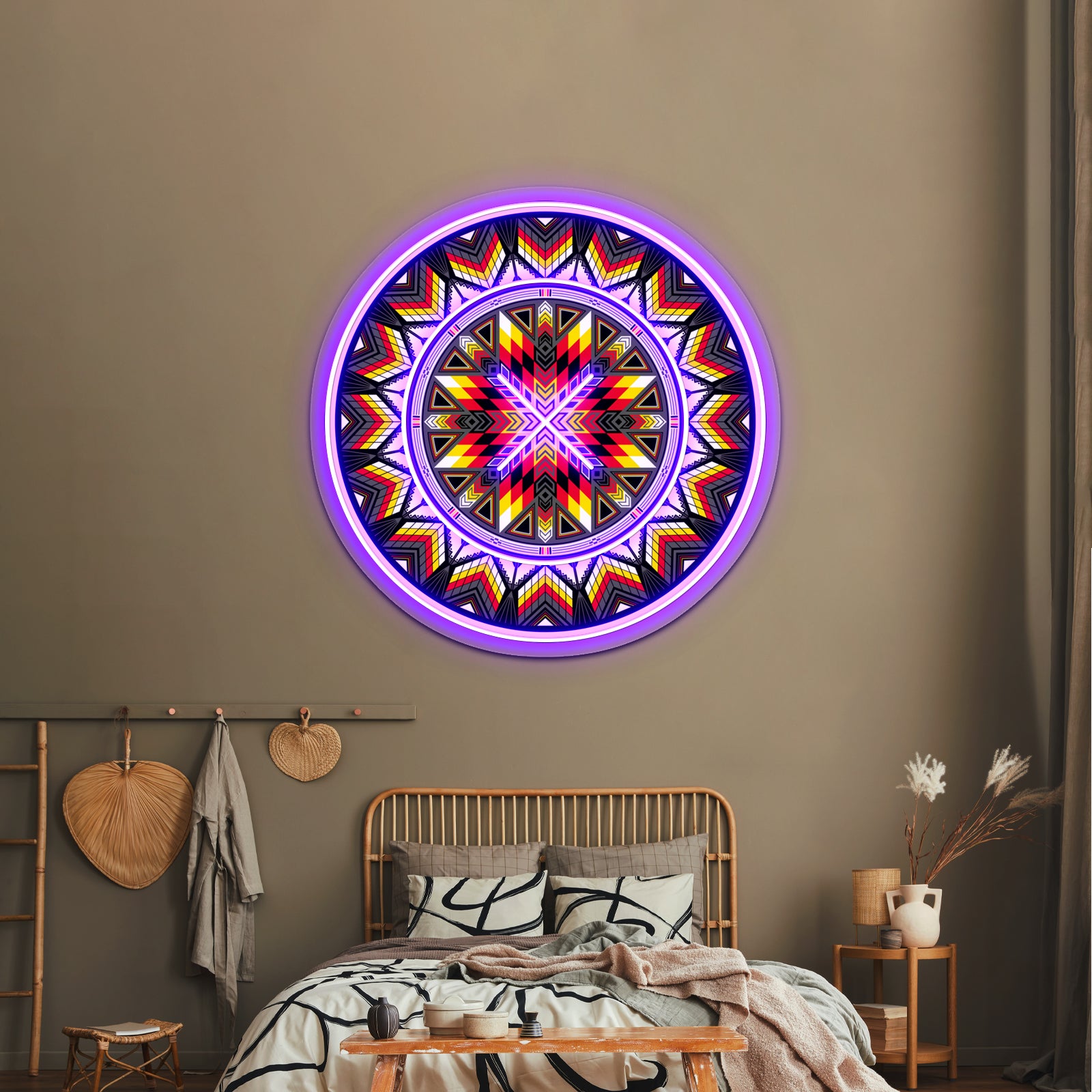 Sacred Places Red Artwork Led Neon Signs | Shineneon