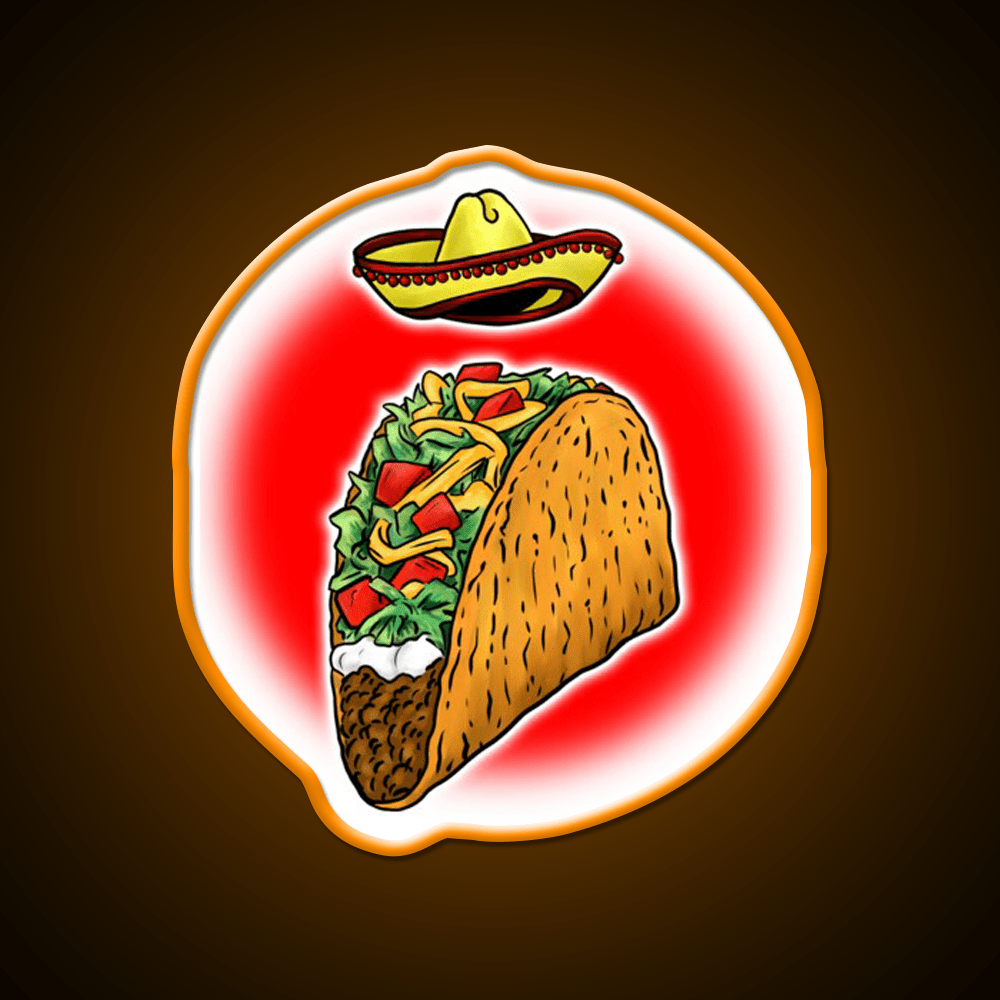 Sacred Taco Led Neon Sign Mexican Food Sign Rgb Color - Shineneon