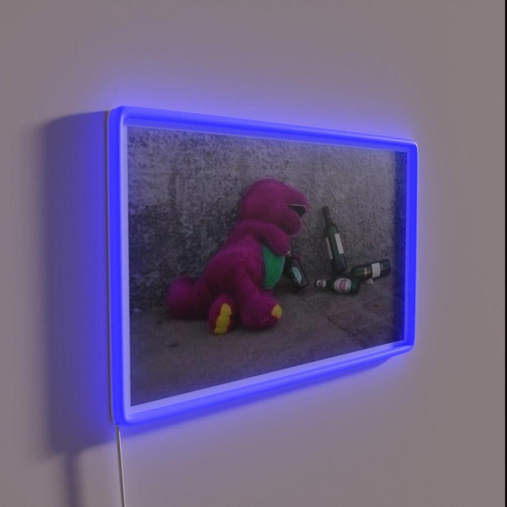 Sad Barney Rgb Led Neon Sign - Shineneon