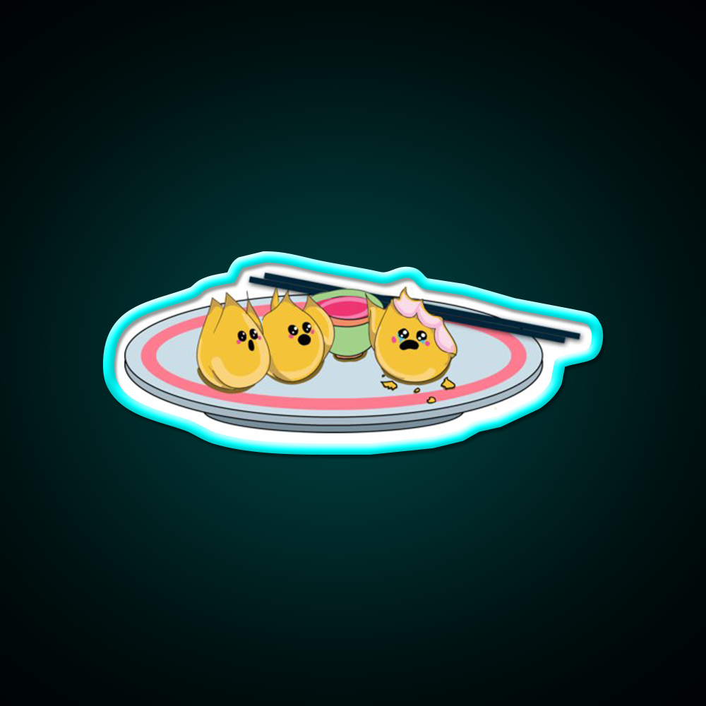 Sad Rangoons Led Neon Sign Chinese Food Rgb Color