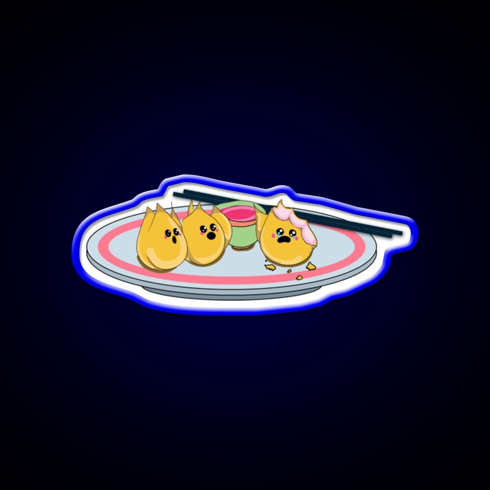 Sad Rangoons Led Neon Sign Chinese Food Rgb Color