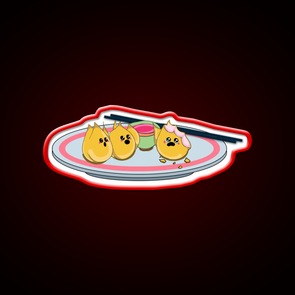 Sad Rangoons Led Neon Sign Chinese Food Rgb Color