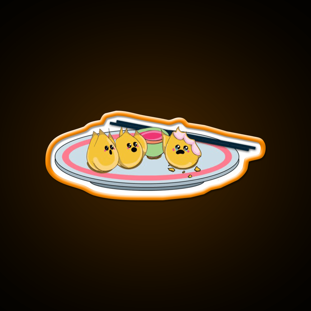 Sad Rangoons Led Neon Sign Chinese Food Rgb Color - Shineneon